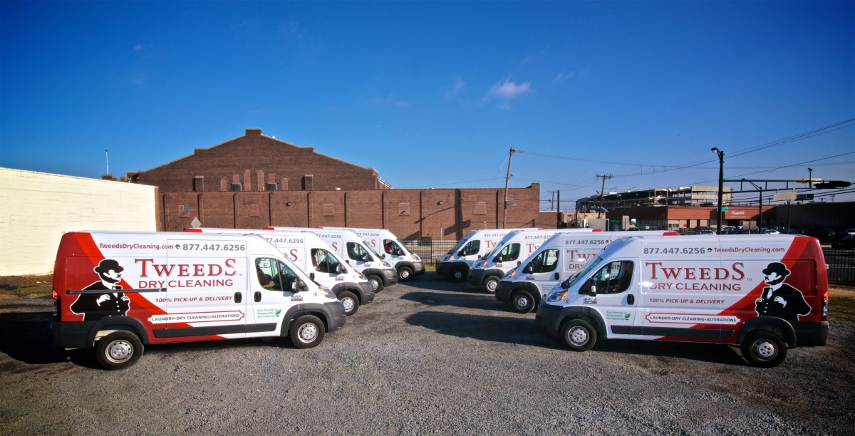 Tweeds Dry Cleaning Vans